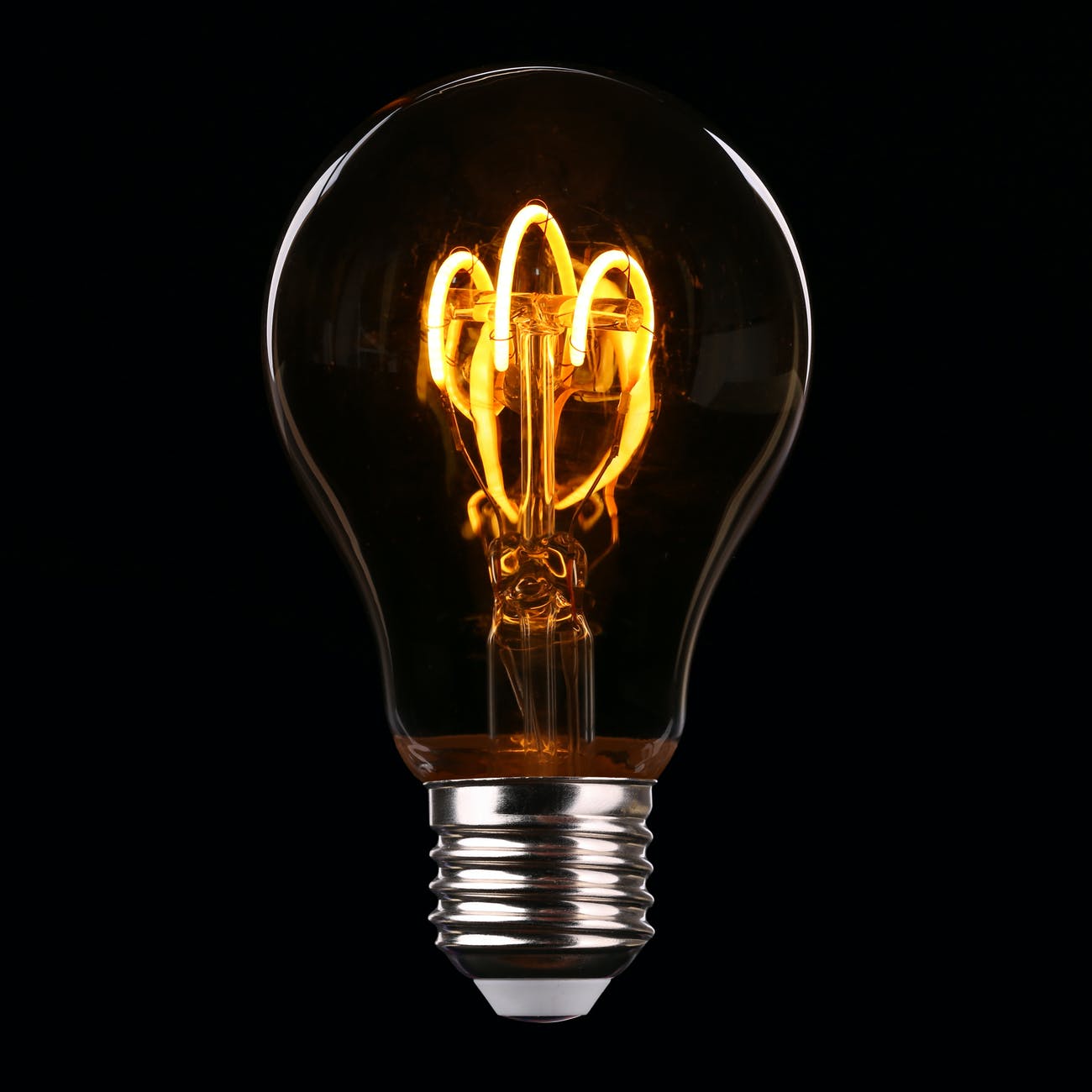 Close-up of a lightbulb symbolizing energy and electricity production