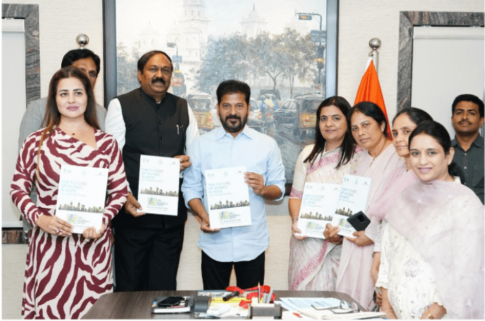 Telangana Chief Minister Revanth Reddy at the IGBC Green Property Show launch event