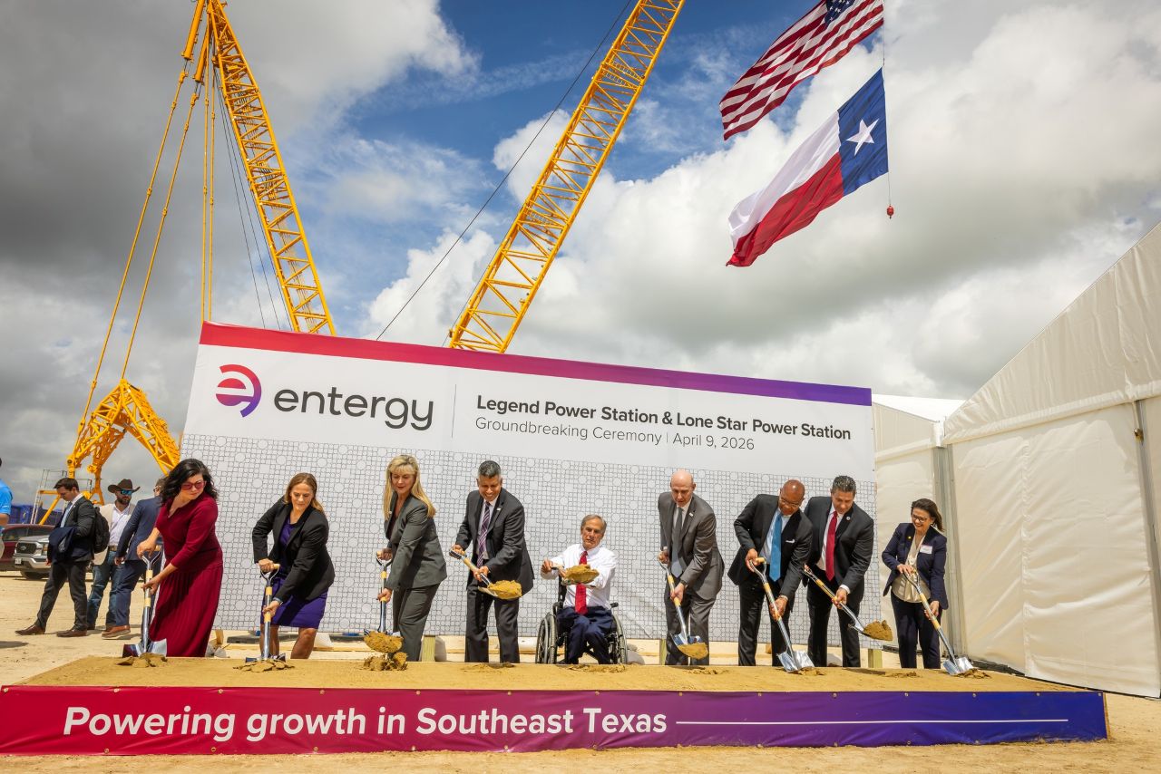 Construction site of the Legend and Lone Star power stations in Texas