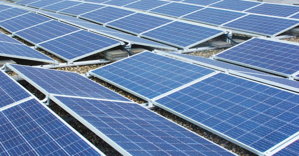Solar panels on municipal buildings in Almendralejo powering a local energy community
