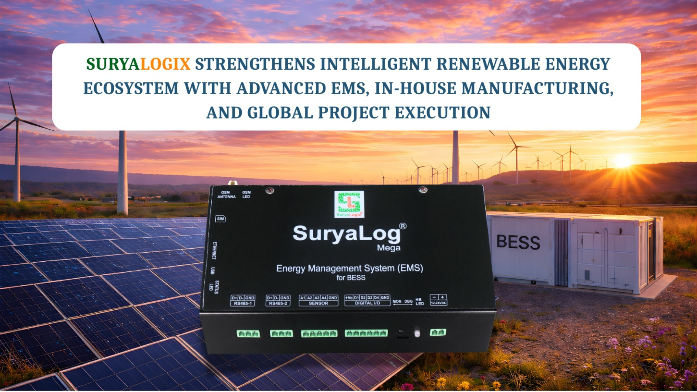 A generic abstract digital dashboard representation for renewable energy monitoring systems.